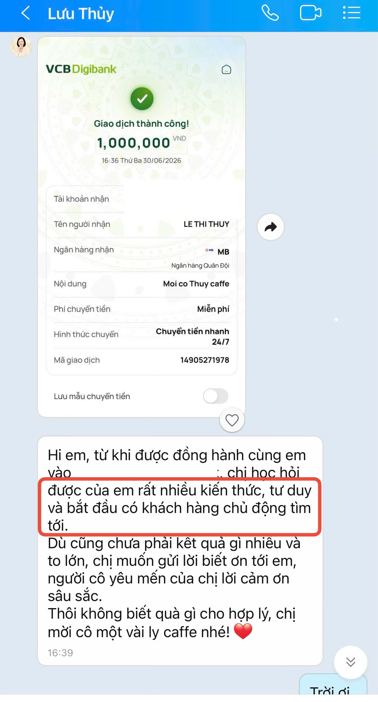Feedback học viên 3